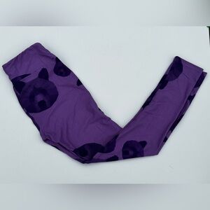 Purple bear lularoe one size Leggings